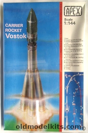 Apex 1/144 Vostok  Yuri Gagarin Space Rocket, ML1001 plastic model kit